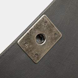 Pre Owned Chanel Grey Paris-Dallas Old Medium Quilted Calfskin Cowboy Boy Flap