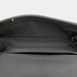 Pre Owned Chanel Grey Paris-Dallas Old Medium Quilted Calfskin Cowboy Boy Flap