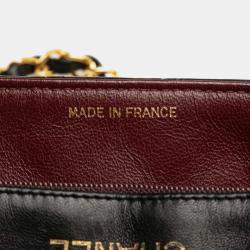 Pre Owned Chanel Black Mini Square Classic Lambskin Single Flap