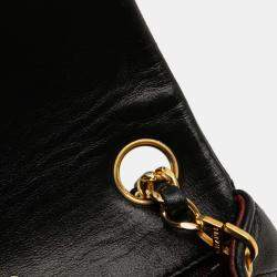 Pre Owned Chanel Black Mini Square Classic Lambskin Single Flap