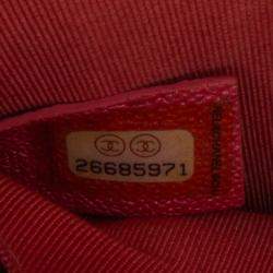 Pre Owned Chanel Pink North South Boy Flap