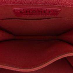 Pre Owned Chanel Pink North South Boy Flap