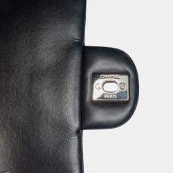 Pre Owned Chanel Black Mini Square Classic Patent Single Flap