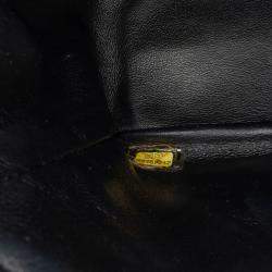Pre Owned Chanel Black Mini Square Classic Patent Single Flap