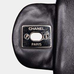 Pre Owned Chanel Black Mini Rectangular Classic Patent Single Flap