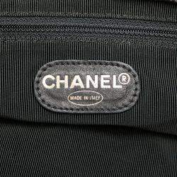 Pre Owned Chanel Black CC Lambskin Chain Tote