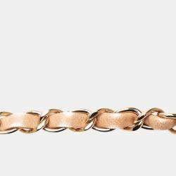 Pre Owned Chanel Brown Medium Caviar Paris Cuba Thread Around Flap