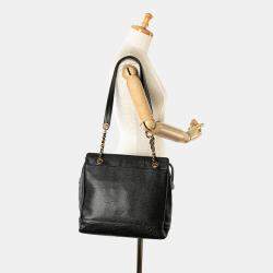 Pre Owned Chanel Black Triple CC Caviar Shoulder Bag