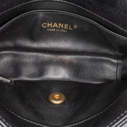 Pre Owned Chanel Black Small Quilted Lambskin Chain is More Flap