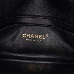 Pre Owned Chanel Black Small Quilted Lambskin Chain is More Flap