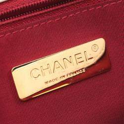 Pre Owned Chanel Cream Medium Lambskin 19 Flap