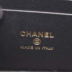 Pre Owned Chanel Vanity Case Black Leather Shoulder Bag
