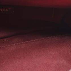 Pre Owned Chanel Perfect Edge Bordeaux Leather Shoulder Bags