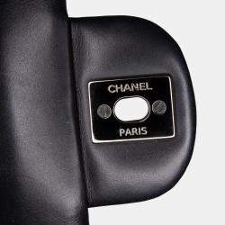 Pre Owned Chanel Black Mini Square Classic Patent Single Flap