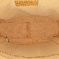 Pre Owned Chanel Brown Caviar Petite Shopping Tote