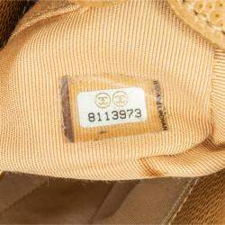 Pre Owned Chanel Brown Caviar Petite Shopping Tote