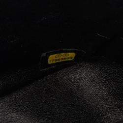 Pre Owned Chanel Black Mini Square Classic Patent Single Flap
