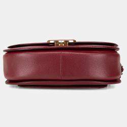 Pre Owned Chanel Red Medium Calfskin Coco Curve Flap