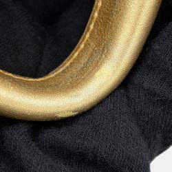 Pre Owned حقيبة ظهر شانيل سي سي لوجو غرافيتي قماش جلدي ذهبي/متعدد الألوان