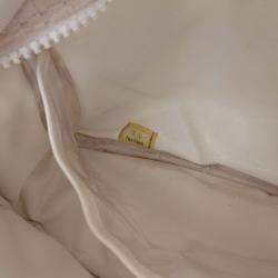 Pre Owned Chanel off White Terry Cloth Sport Line Flap