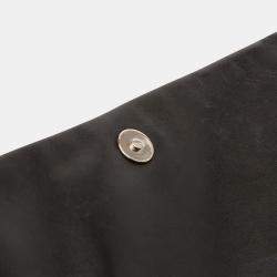 Pre Owned Chanel Black Quilted Metallic Distressed Lambskin CC Crystal Flap