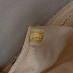 Pre Owned Chanel Beige Quilted Calfskin Chic Quilt Flap
