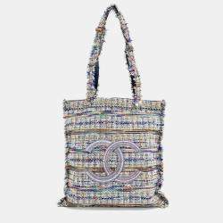 Pre Owned Chanel Multicolor Tweed tweed shoulder bag