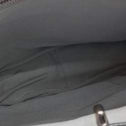 Pre Owned Chanel Silver Leather 31 Shopping Bag Small