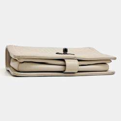 Pre Owned Chanel Beige Leather WOC Mini Crossbody Bag