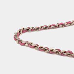 Pre Owned Chanel Pink Leather Caviar WOC Mini Crossbody Bag