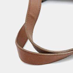 Pre Owned Chanel Brown Leather Caviar Shoulder Bag