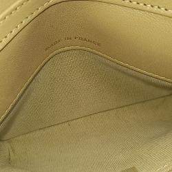 Pre Owned حقيبة شانيل كروس بودي سلسة صغيرة جلد أخضر كوكو