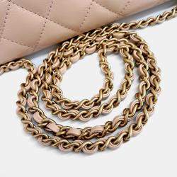 Pre Owned Chanel Beige Leather Kelly Shopping Bag 19