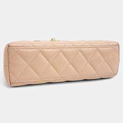Pre Owned Chanel Beige Leather Kelly Shopping Bag 19