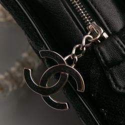 Pre Owned Chanel Black CC Tweed Chain Fantasy Crossbody