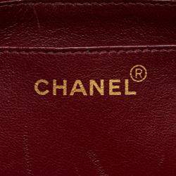 Pre Owned Chanel Black Small Lambskin Diana Flap