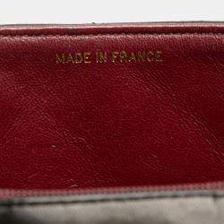 Pre Owned Chanel Black Small Lambskin Diana Flap