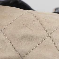 Pre Owned Chanel Black Quilted Glazed Leather Portobello Tote 