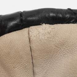 Pre Owned Chanel Black Quilted Glazed Leather Portobello Tote 