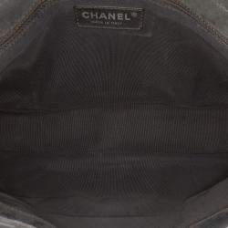 Pre Owned Chanel Black Large Iridescent Quilted Calfskin Coco Pleats Flap