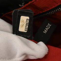 Pre Owned Chanel Black Nylon Travel Line Tote Handbag