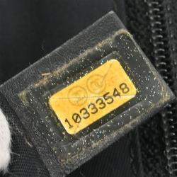 Pre Owned Chanel Black Jacquard Nylon Travel Line Tote Handbag