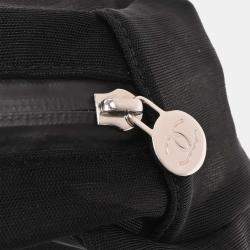 Pre Owned Chanel Black Mesh Body Bag Bum Bag