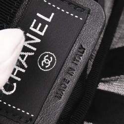 Pre Owned Chanel Black Mesh Body Bag Bum Bag