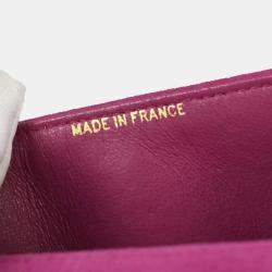 Pre Owned Chanel Pink Suede Mademoiselle Top Handle Handbag