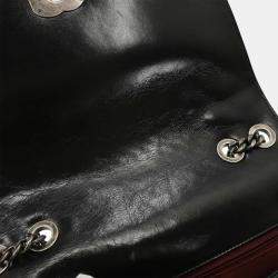 Pre Owned Chanel Black Calfskin Coco Boy Flap Shoulder Bag
