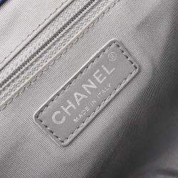 Pre Owned Chanel Blue Calfskin Chain Around Shoulder Bag