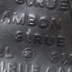 Pre Owned Chanel Black Calfskin Rue Cambon Embossed Unlimited Shoulder Bag