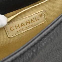 Pre Owned Chanel Black Goatskin Rita Flap Mademoiselle Lock 2way Handbag
