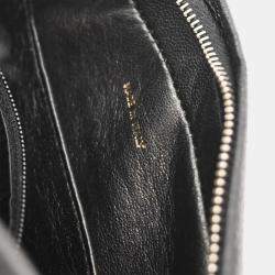 Pre Owned Chanel Black Calfskin Bias Stitch Camera Bag Mini